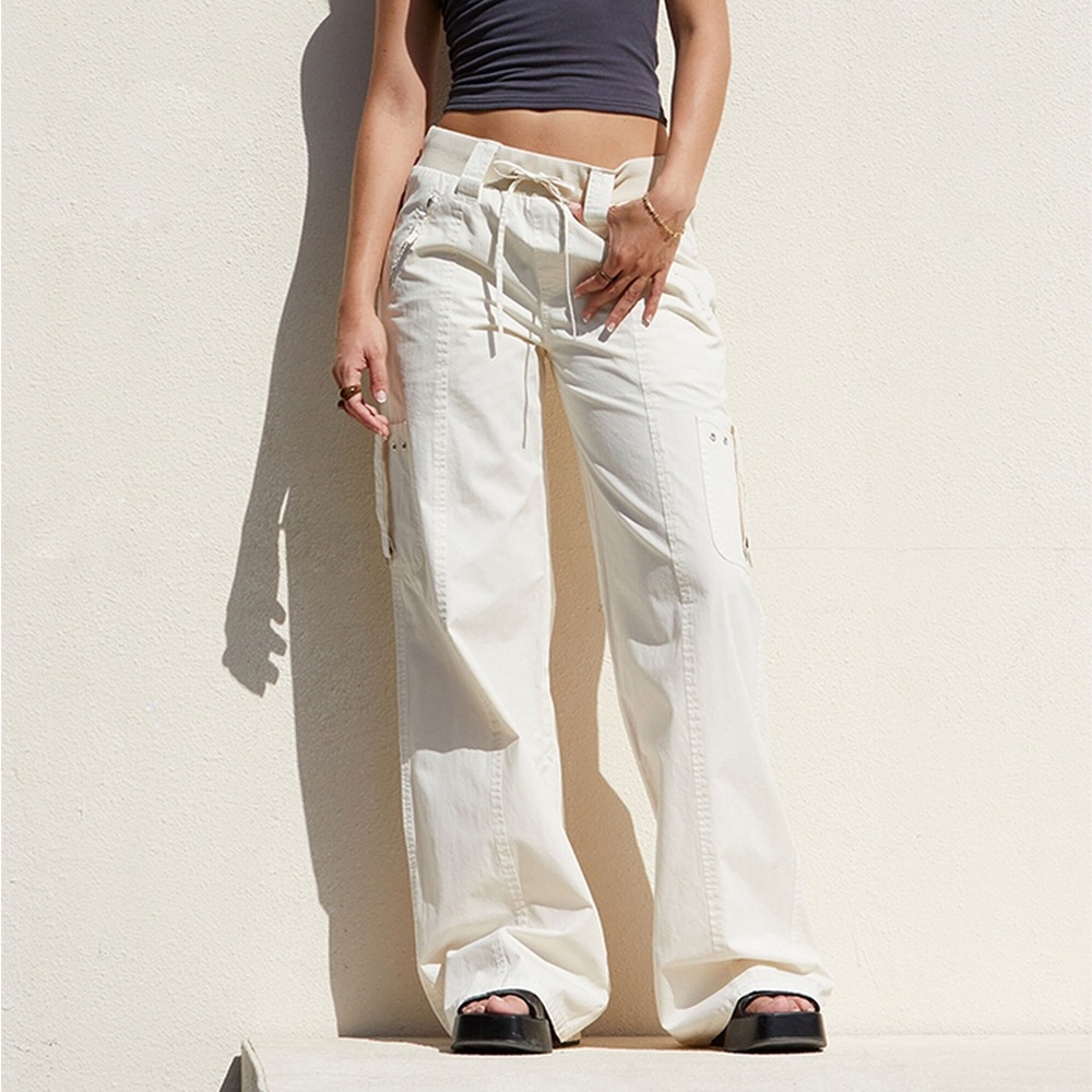 PacSun Bone Low Rise Baggy Flare Pants